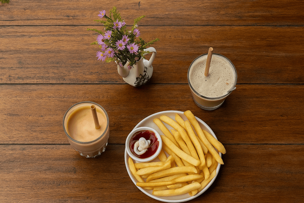 The caf&eacute; offers a wide range of drinks including smoothies and juices, with the bold Vietnamese iced milk coffee as a highlight